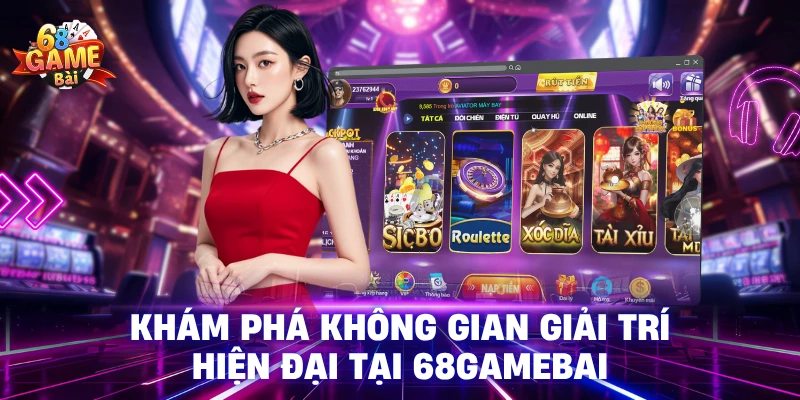 Khám phá không gian giải trí hiện đại tại 68GameBai